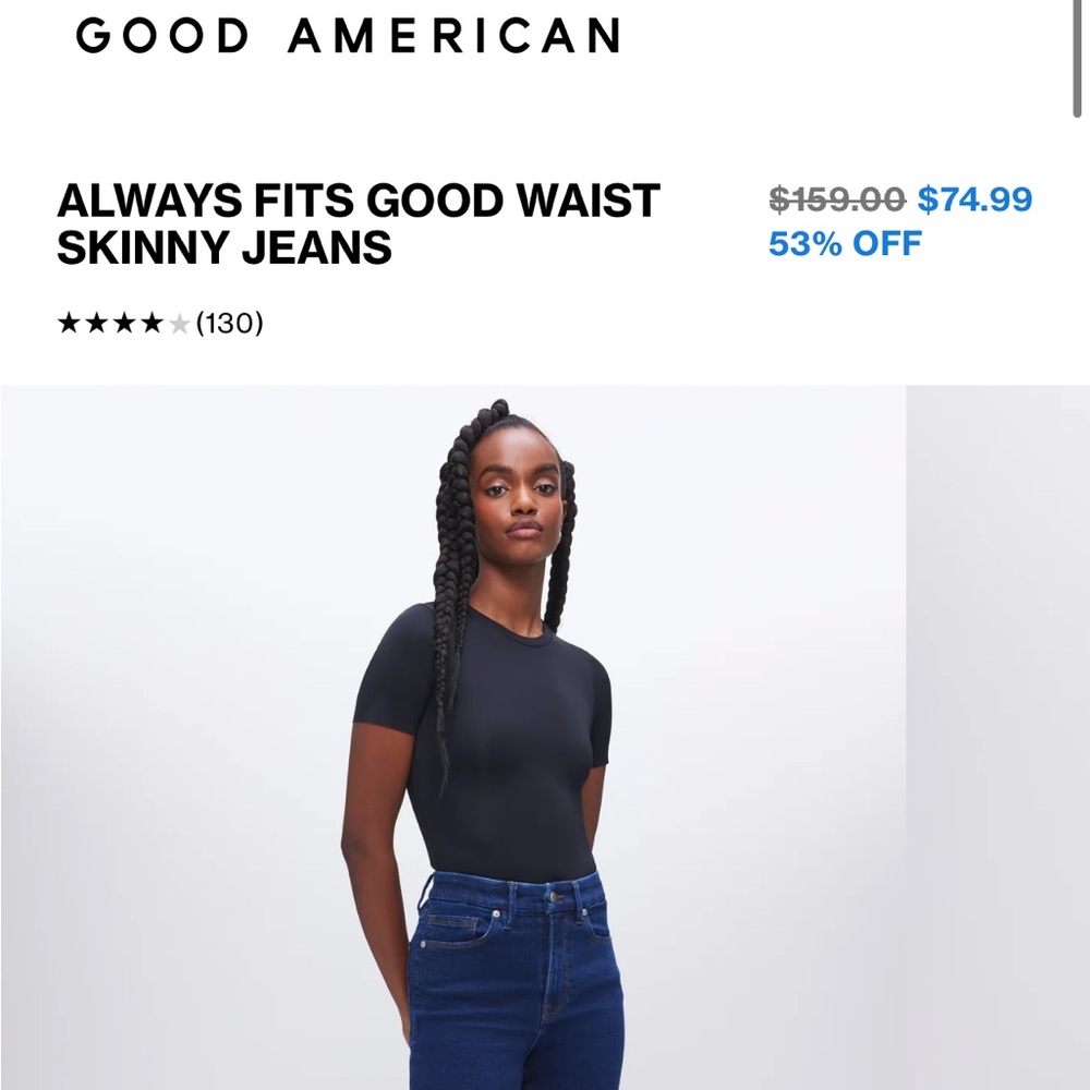 Good American Blue Skinny Jeans